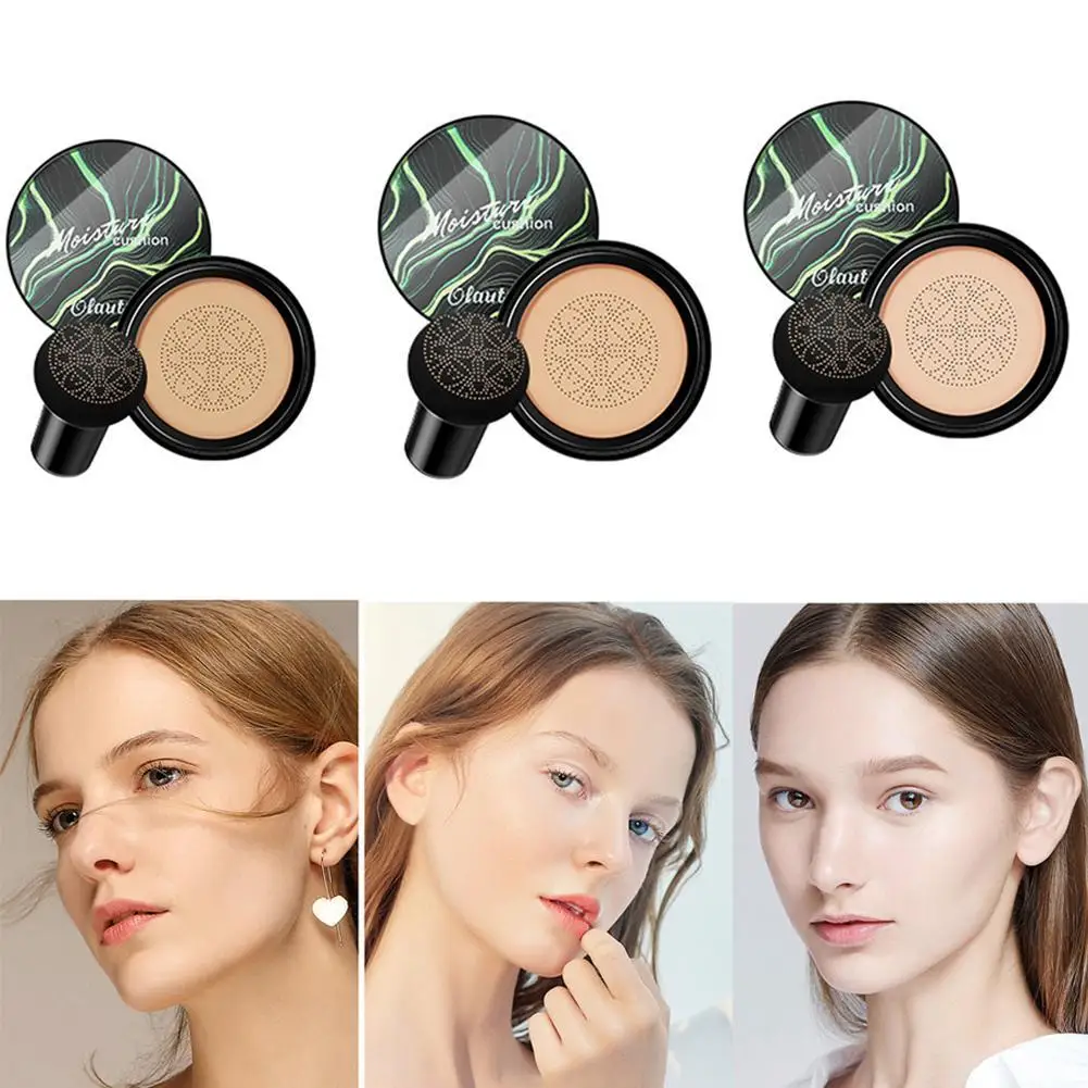 Fashion Girl's Air Shock Room Head BB CC Cream Makeup Foundation Long Color Natural Moisturizing Last Concealer Makeup Tools_voghion.com