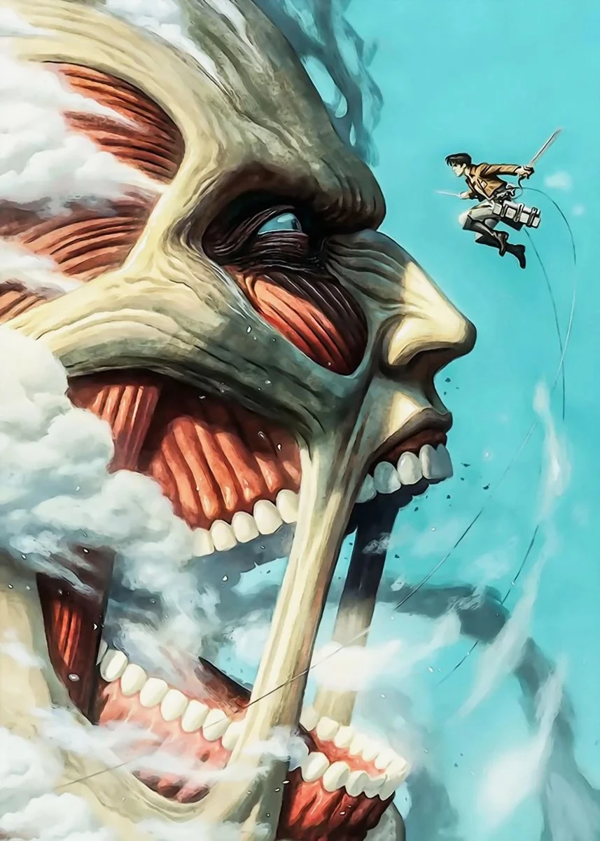 Stunning Anime Art Canvas: Attack on Titan Final Part Wall Decor