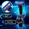 6-layer razor blade, men's stainless steel blade, classic water washed razor, sharp blade for clean shaving 4