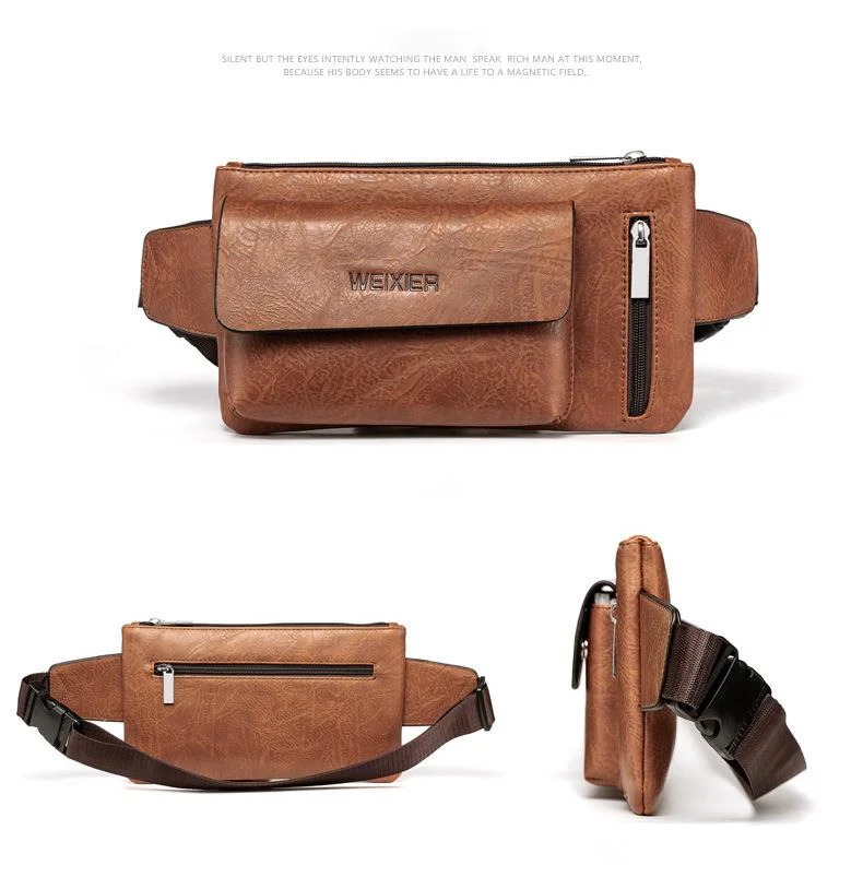 Retro Herrengürteltasche Multifunktionale Brust- & Gürteltasche_voghion.com