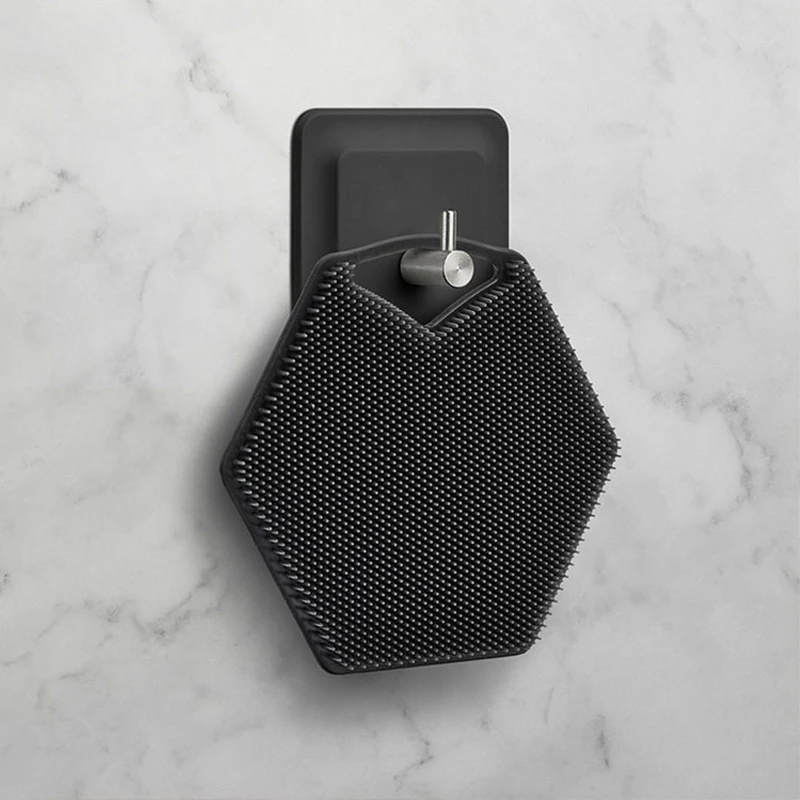 

1PC Body Scrubber Exfoliates Deep Cleans Silicone Shower & Bathroom Accessory with Bespoke Bristles and Ergonomic Handles