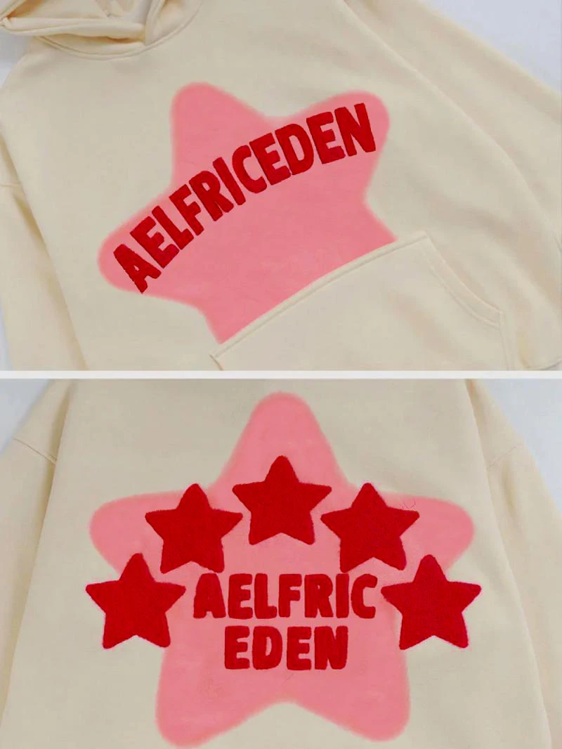 Fall hip hop street graffiti hoodie women's retro casual sports baggy hoodie