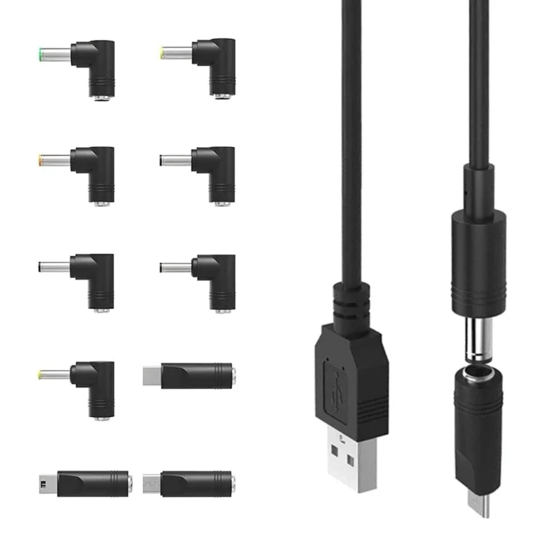  10 in 1 USB DC5V  ̺ ŰƮ, DC4017 5525 1735 TypeC ÷  10    ڵ