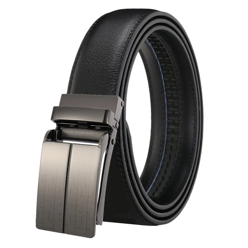

LannyQveen Hot Sale Men's Automatic buckle belts Cowhide Genuine Leather belts for man brand customized wholesale