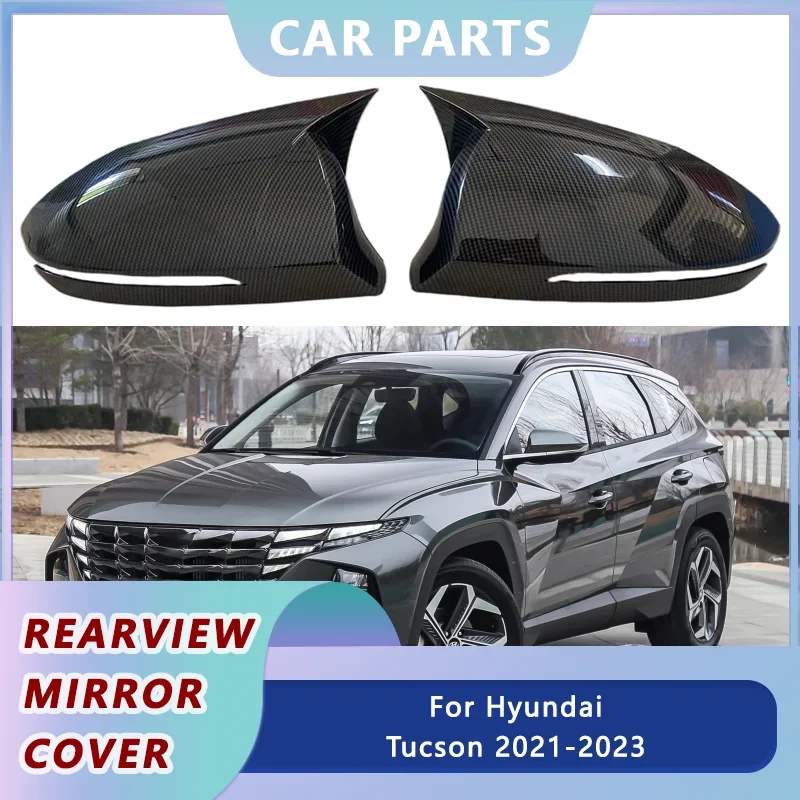 

OX Horn Side Wing Mirror Cover Caps for Hyundai Tucson NX4 2021-2023 Rearview Mirror Cover Shell Trim Add on Car Accessories