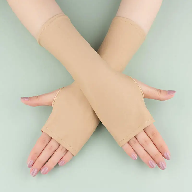 Summer Cycling Gloves Fingerless/Half Finger  Fitness Fishing Women Men Spring Gym Breathable Elastic Sport Bicycle Gloves 6