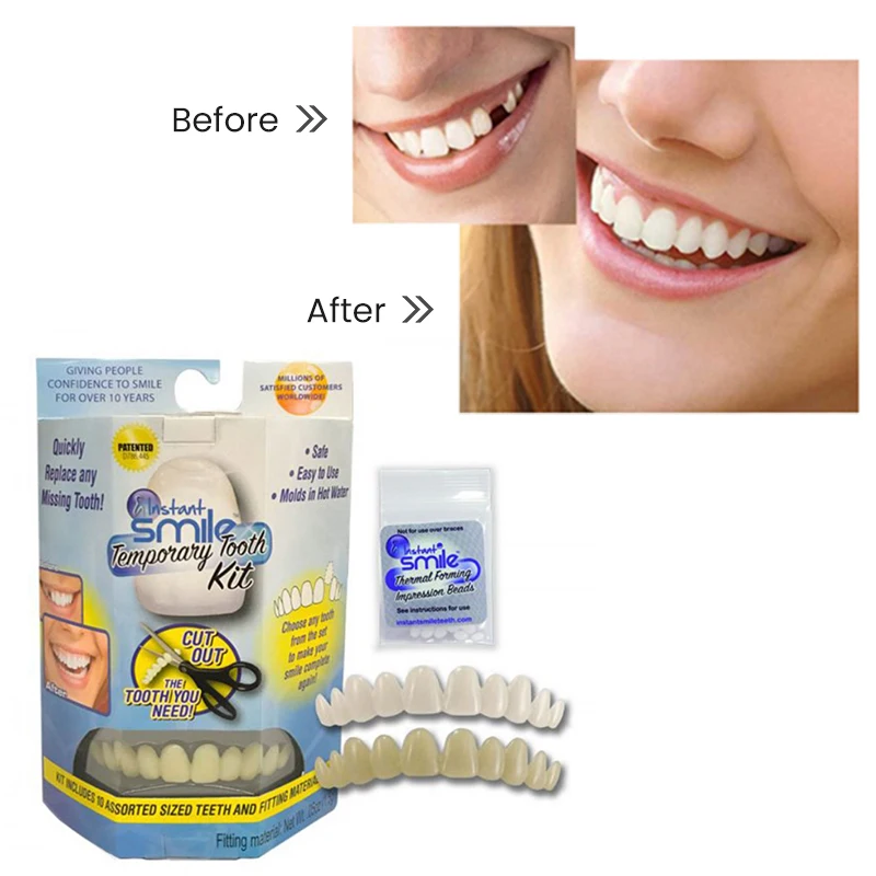 Falseteeth прочные высококачественные накладные зубы виниры для красоты временные
