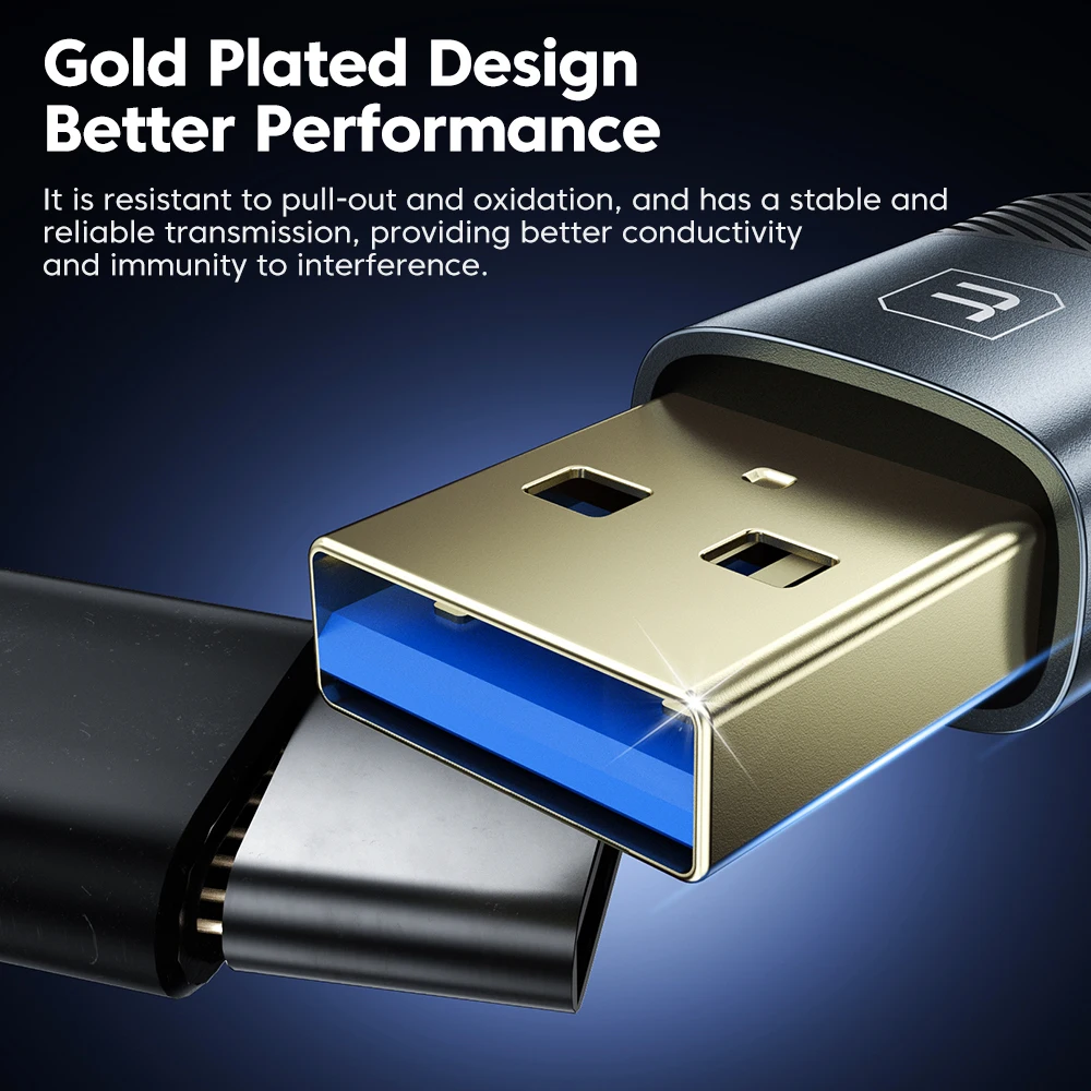 투키 USB 3.0 케이블 남성-여성 USB 연장 케이블 5Gbps 고속 전송 알루미늄 합금 데이터 코드 PC TV 노트북용