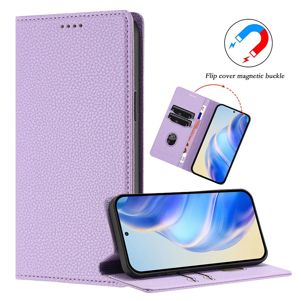 Leather Flip Wallet Case - Elegant Phone Cover and Card Holder