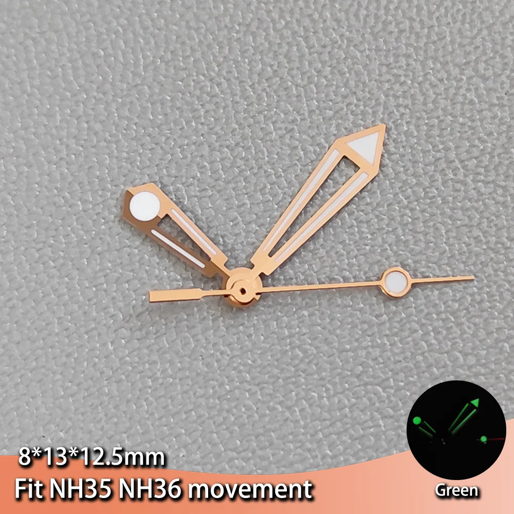 Pointer Luminous Green Watches Hands NH35 NH36 Series ETA 2836 2824 Miyota 8205 and 8215 Parts New Watch Movements