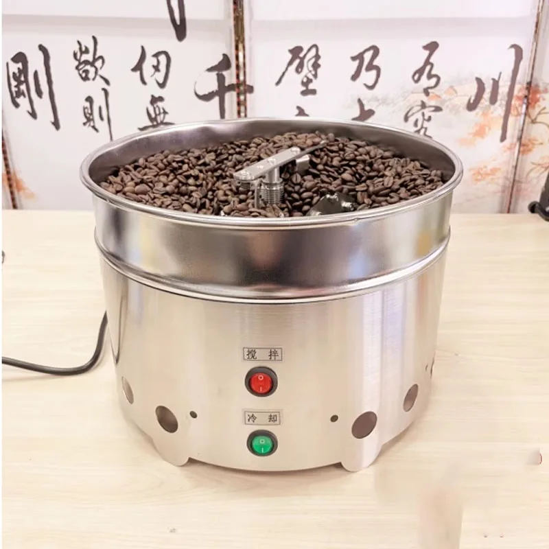 220V/1200g rotating coffee bean cooling plate cooler with dual fans and high suction household roasted bean cooling machine 2