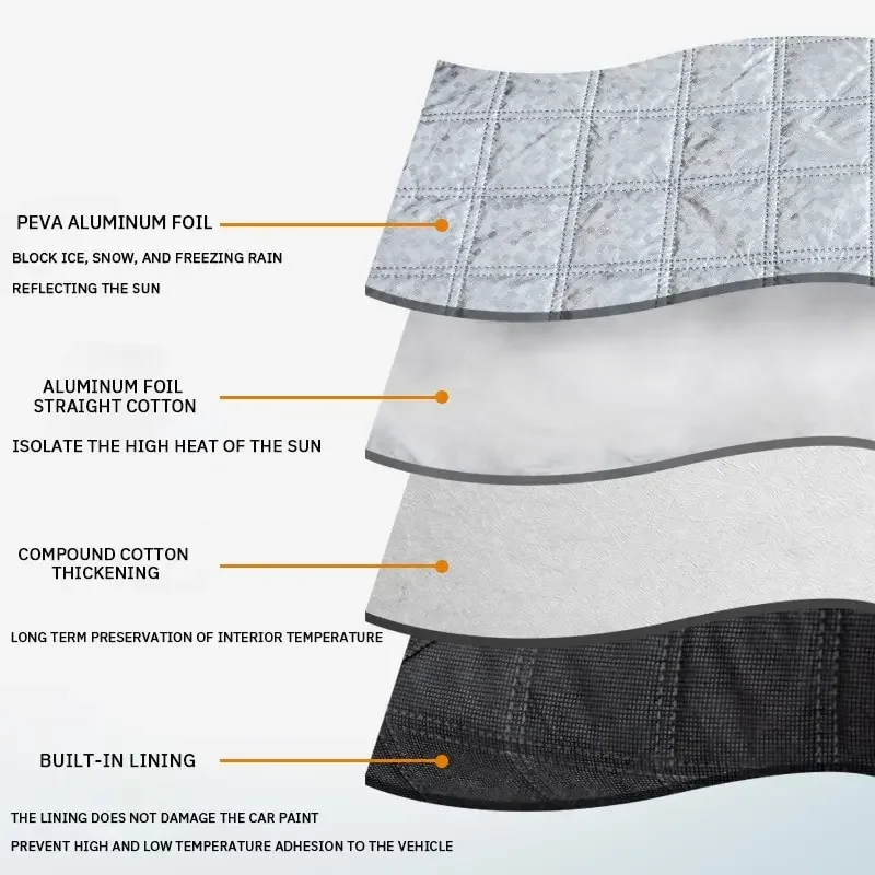 Magnetic Car Snow Shield Frost Prevention Windshield Cover