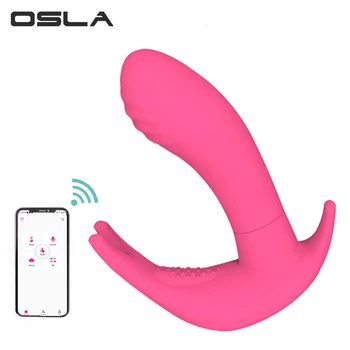 Butterfly 2 Invisible Adult Sexual Sex Clit Toy Wireless APP Remote Control Wearable Vibrating Panty Vibrator for Women Female 1