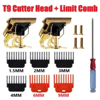 4Pcs/Set Size 1.5/3/4.5 T-Blade Men's Hair Clipper Trimmer Limit Comb Guide Combs Barber Replacement for T9 Trimmer 1