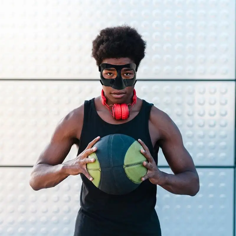 Basketball Face Guard Adjustable Face Shield Masque Masque Nose Guard For Men And Women Nose Protector For Soccer And