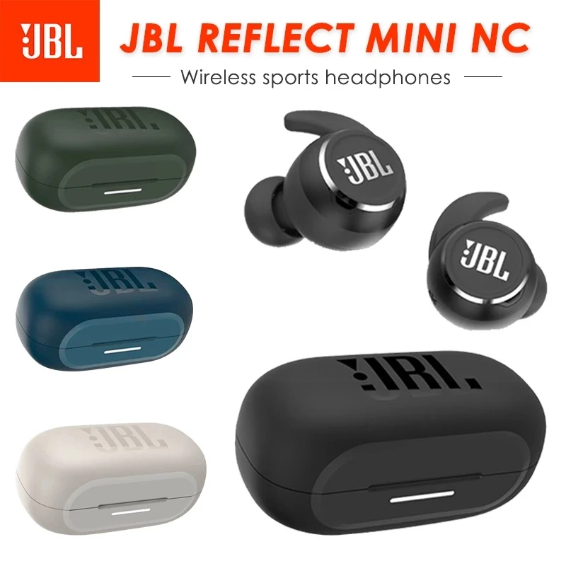 Original JBL REFLECT MINI NC Wireless Bluetooth Earphones Stereo Earbuds Bass Sound Headphones