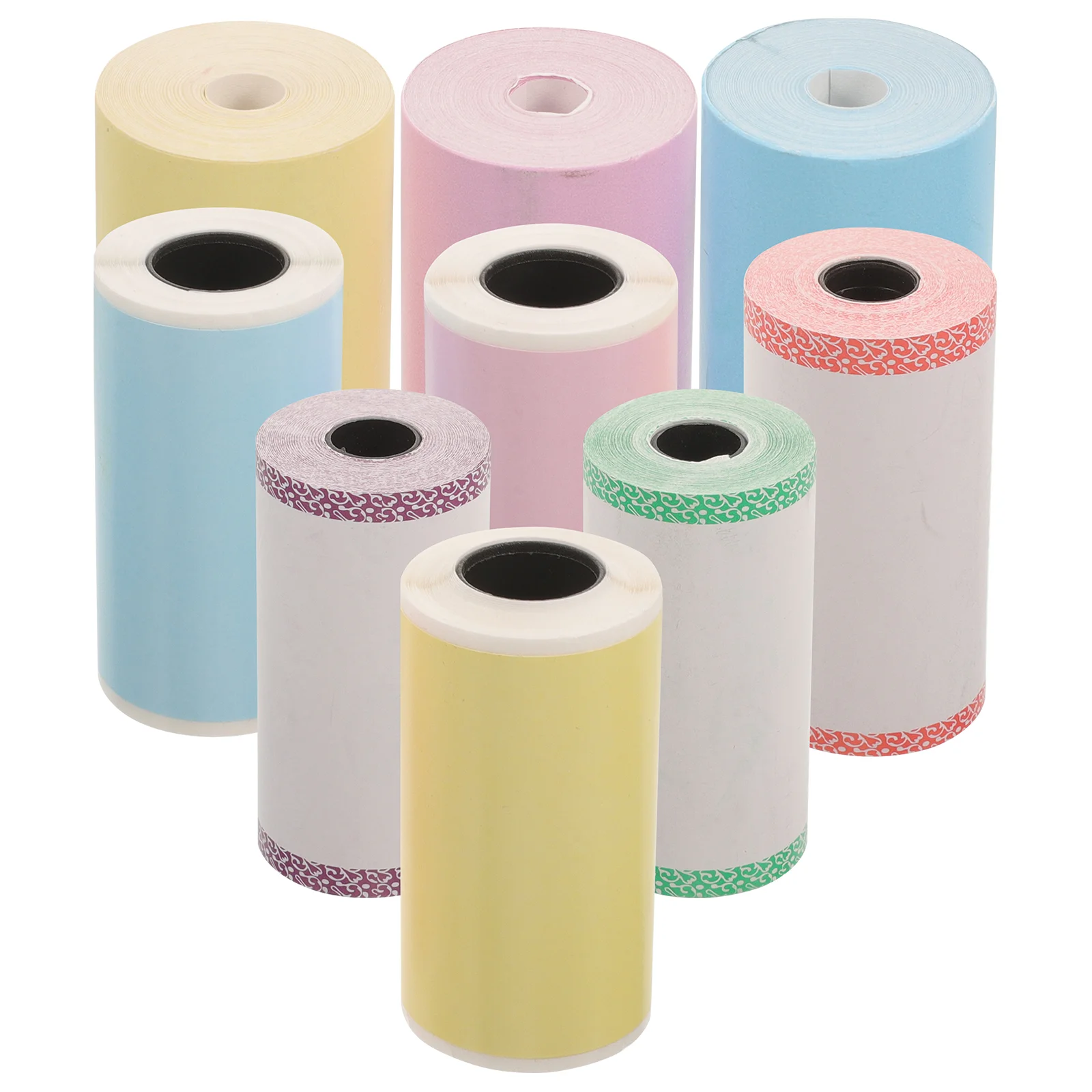 

9 Rolls Tags Thermal Paper Stickers Self Adhesive Label Heat Sensitive Labels for Printer Mini Printers Printing