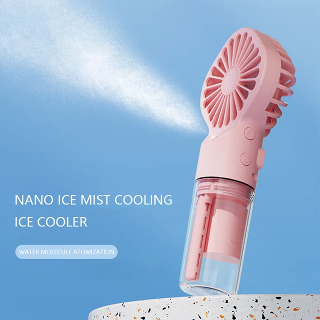Handheld Mini Air Conditioner USB Rechargeable Portable Humidifier Mist Cooler Cooling Spray Humidifier Fan for Home/Office/Dorm 3