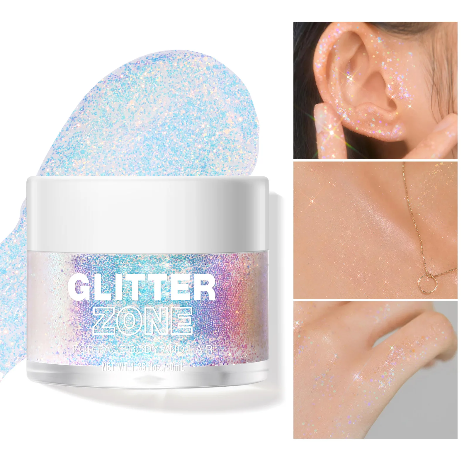 Face Body Eye Glitter Gel Eyeshadow Makeup Loose Chunky Glitter For Cosmetic Glitter sequins Eyeshadow 2