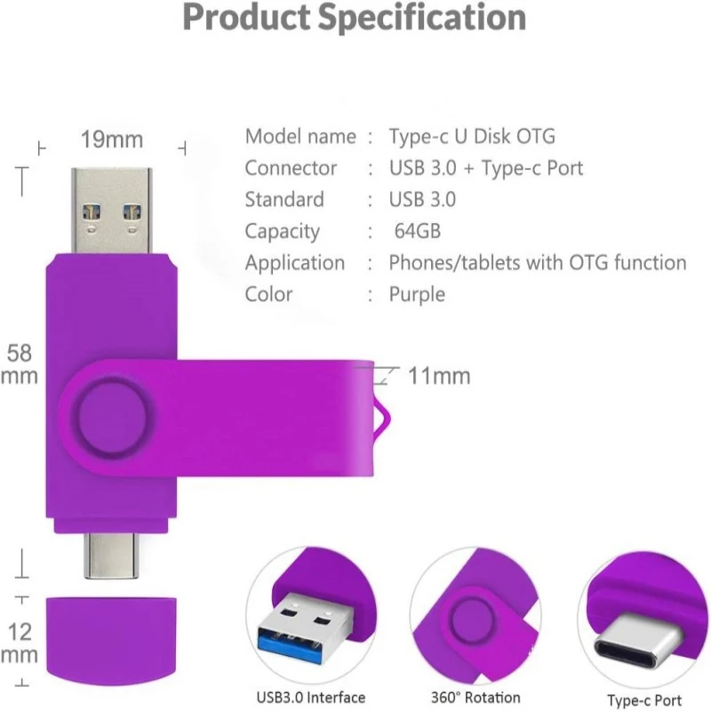 Рисунок 4 - 360 Поворотный usb флеш-накопитель