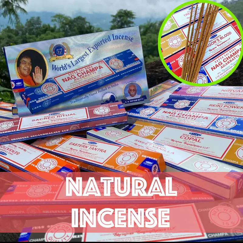 IndiaStickIncensesWhiteSageSandalwoodNaturalHouseholdIndoor