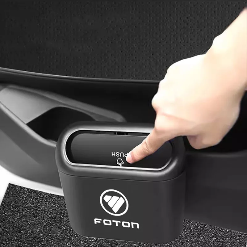 Car Trash Can Storage Box Car Pressing Type Trash Can For Foton Tunland Auman Toano Sauvana Auto Foton Interior Accessories