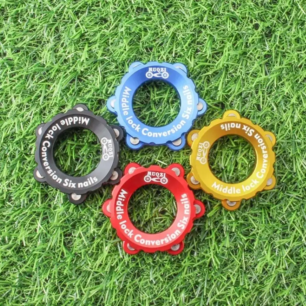 6 Bolts Bike Centerlock Adapter 44mm Axis Aluminum Alloy Bike Hub Center Lock Conversion Tight Fit Anodizing Process