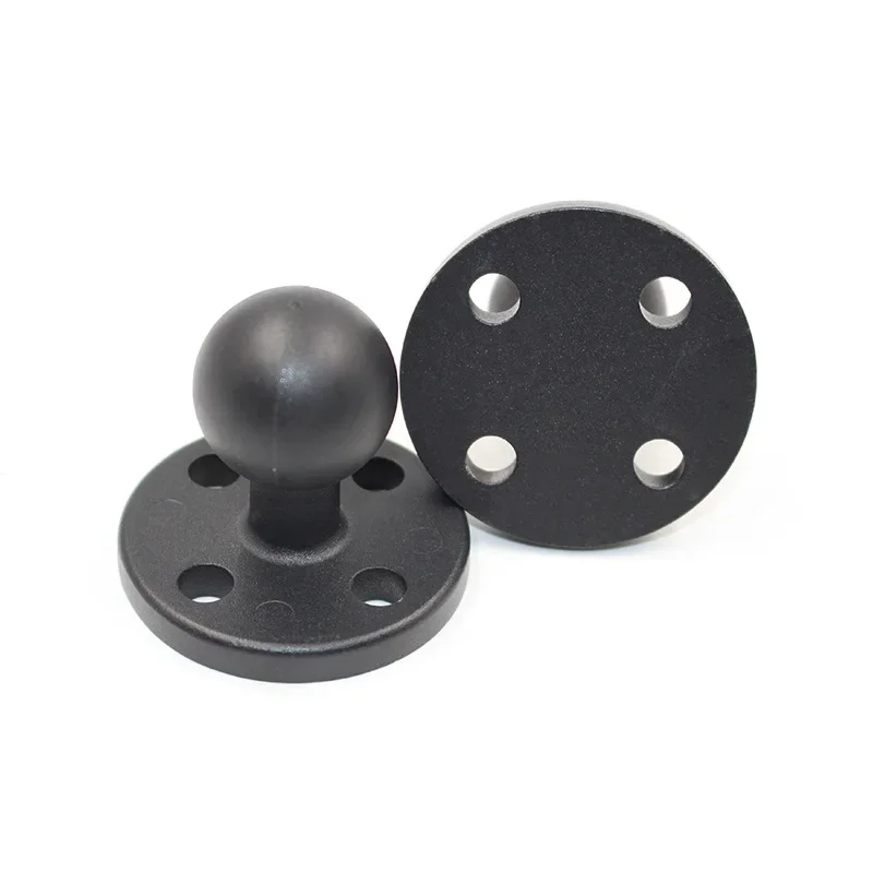 Aluminum Rubber 1 inch Tripod Ball Head Round Square Mounting Base Motorcycle for Gopro for Ram Mounts Garmin DSLR action camera adapter