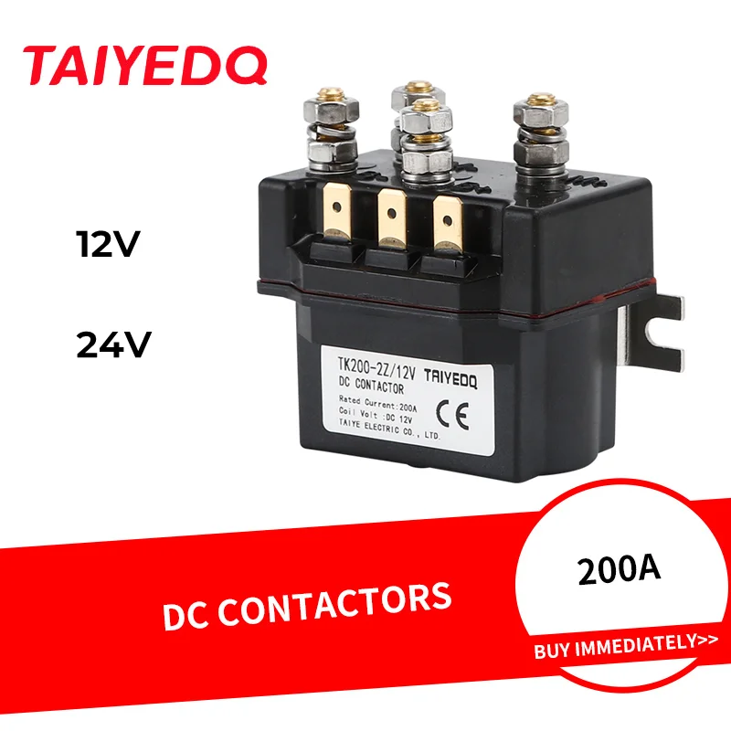 Contator dc de Guincho Elétrico Frente e Reverso Contatores de Transferência 12v 24v 200a Tk2002z