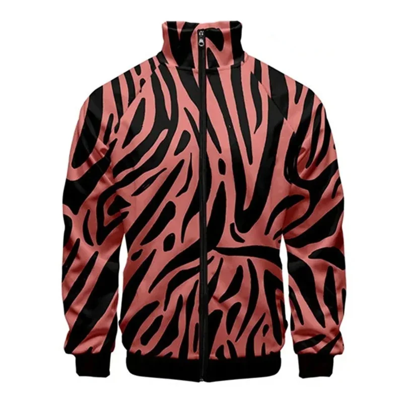 thumbnail image 1 of Chaqueta con cremallera de piel de serpiente y tigre con estampado 3D para hombre, abrigo de manga larga con estampado de animales geniales, chaquetas holgadas con personalidad, ropa de calle, 1 of 5