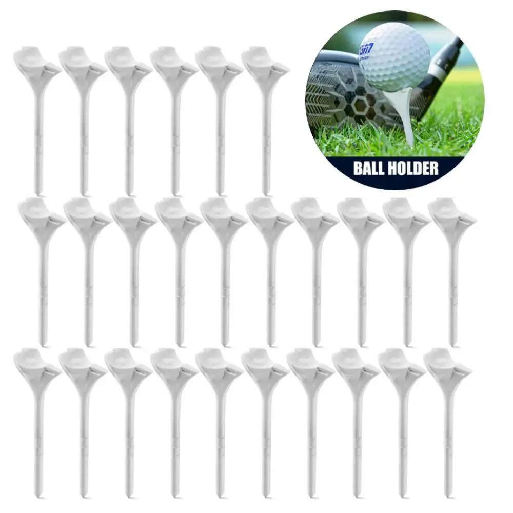 20-80Pcs Golf Tees 10° Diagonal Insert Golf Ball Holder Increases Speed Golf Training Ball Tee with Package Golf Accessories