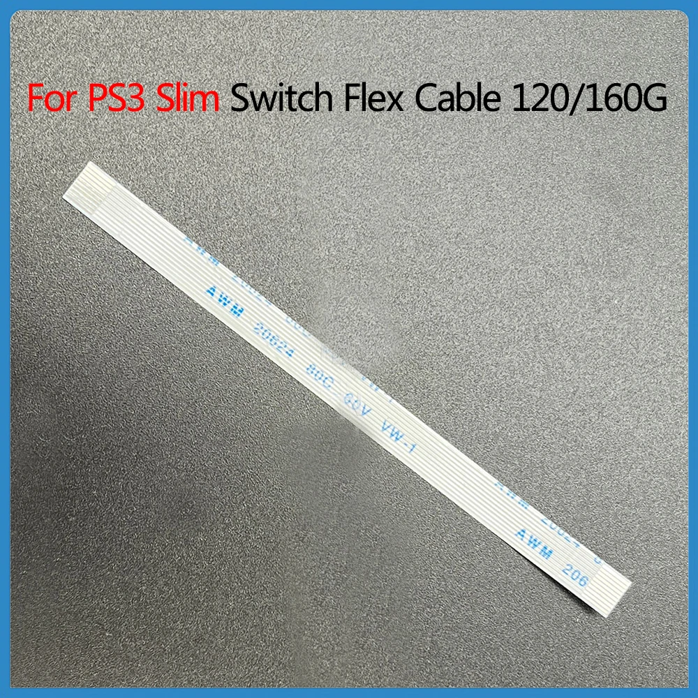 10 Pz Per Ps3 Slim Switch Cavo Flessibile Per Sony Playstation Ps3 Slim 120/160G Interruttore On/Off Cavo Piatto Accessorio Di Ricambio 10Pin