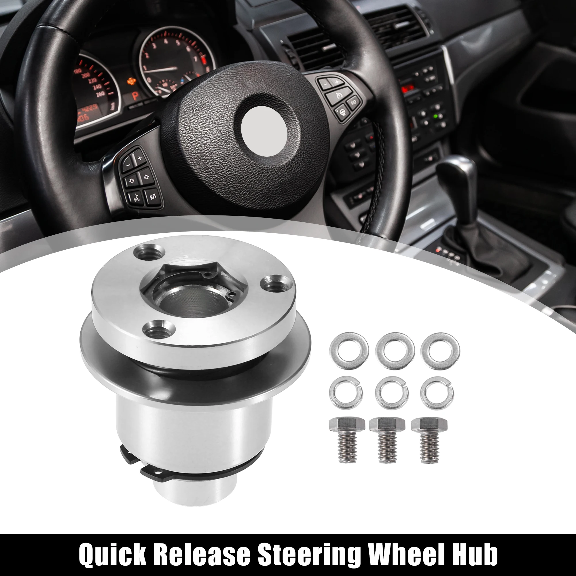 

Алюминиевое рулевое колесо UXCELL, быстросъемная Ступица с 3 отверстиями, 0,26 дюйма, 6,5 мм, отверстие, серебристого цвета