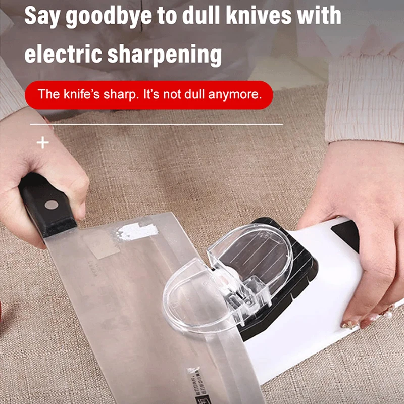 Description Picture 4 of itemElectric Knife Sharpener Home Knife Sharpener Quick Sharpening And Polishing USB Type Kitchen Supplies