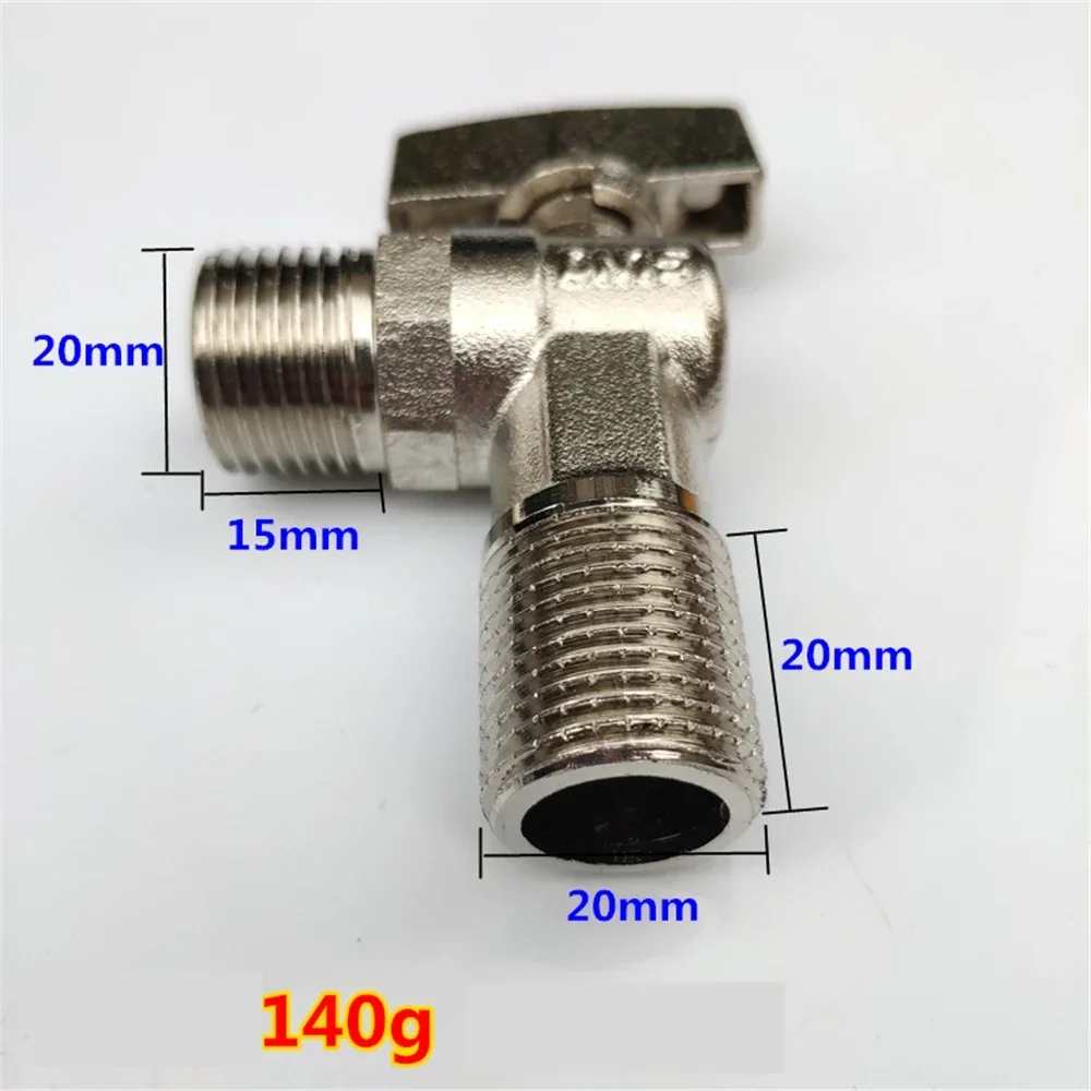 4 Points Full Copper Large Flow Ball Core Angle Valve Gas Water Heater Cold And Hot Water Full Open Diameter Triangle Valve