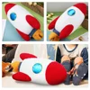 Space Rocket Toys Outerspace Mini Pillow Stuffed Animal Pp Cotton Ship Nursery Decor Child 2