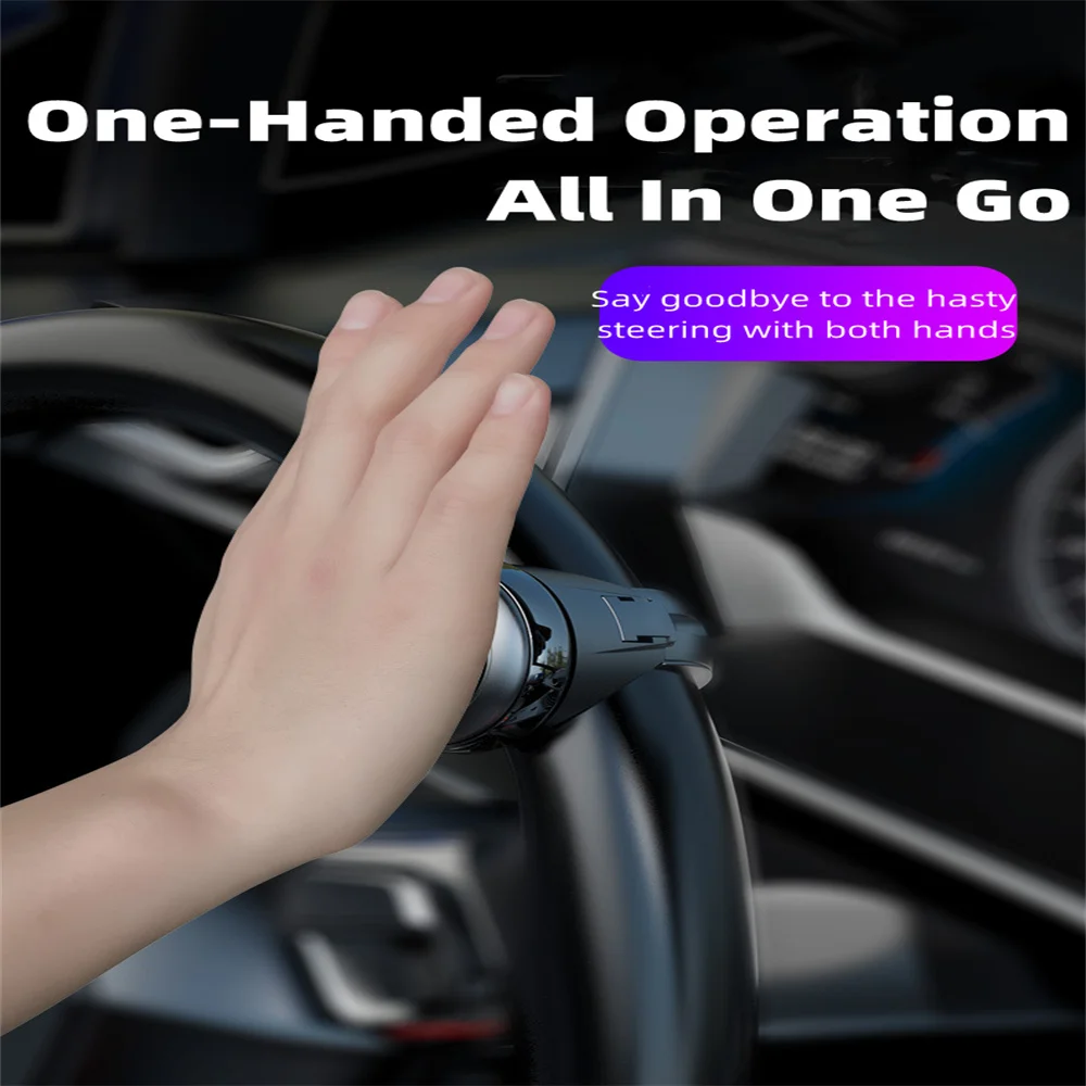 1pcs Car Turning Steering Wheel Booster Spinner Knob 360º Rotation