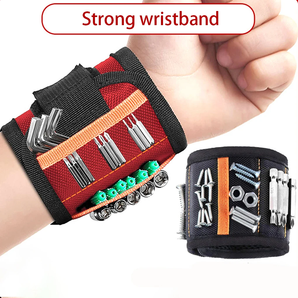 

Magnetic Wristband Tool Bag Belt Repair Organizer for Holding Bolts
