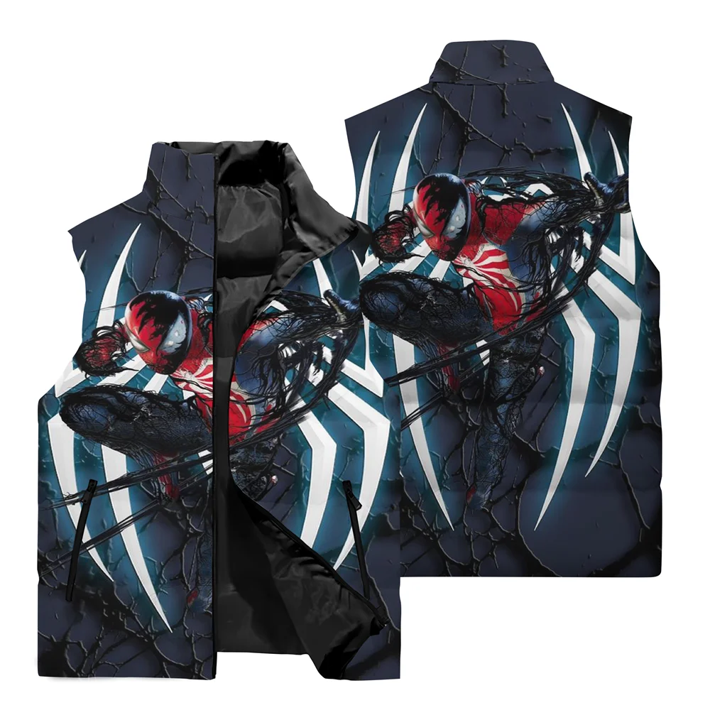 thumbnail image 1 of Nueva chaqueta para hombre, chaleco de superhéroe de Marvel, Spider-Man, chaqueta con estampado 3D, cortavientos, chaqueta cálida para correr al aire libre para hombre, 1 of 5