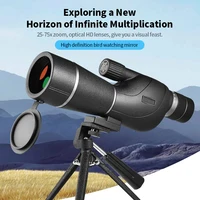25-75x60 Spotting Scope Zoom Monocular Powerful Telescope Bak4 Prism ED Lens For Outdoor Camping Bird Watching Shooting viewing 2