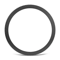 Premium Metal Bezel Cover Ring Bumper with Adhesive - Watch4 Classic 42mm (Black - B)