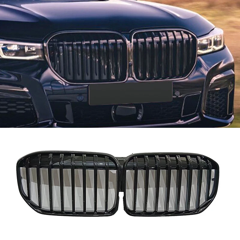 

Glossy Black Front Bumper Grille For BMW 7 Series G11 G12 730i 740i 750i 740e 730d 2019-2022 ABS Replacement Grills Car Styling