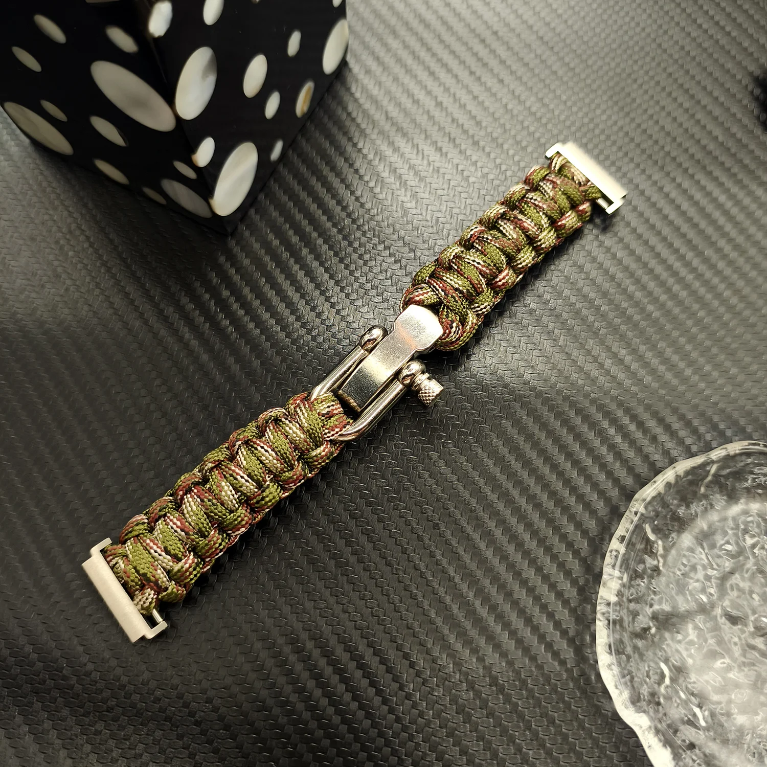 Durable Nylon Climbing Watch Strap with Paracord - Universal 18/20/22mm