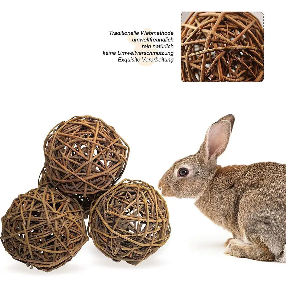 1pc 10cm Wicker Balls Natural Willow Branches Pet Scratching Decorations