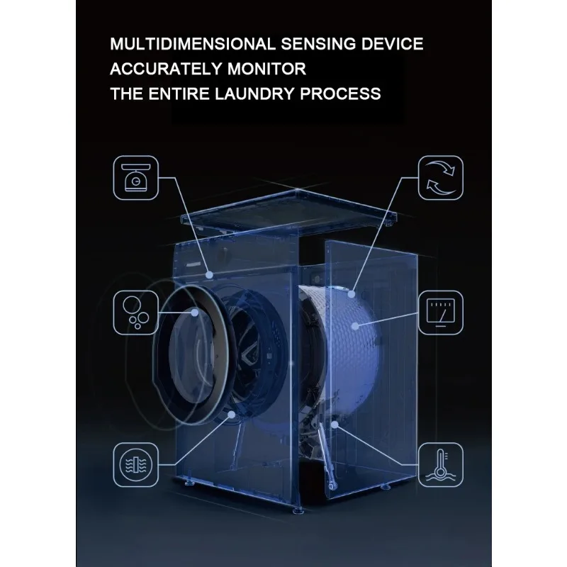 Washing and Drying Machine Household Intelligent 6/8/10 Kg Automatic Frequency Conversion Tumble Dryer Washing Machine 3