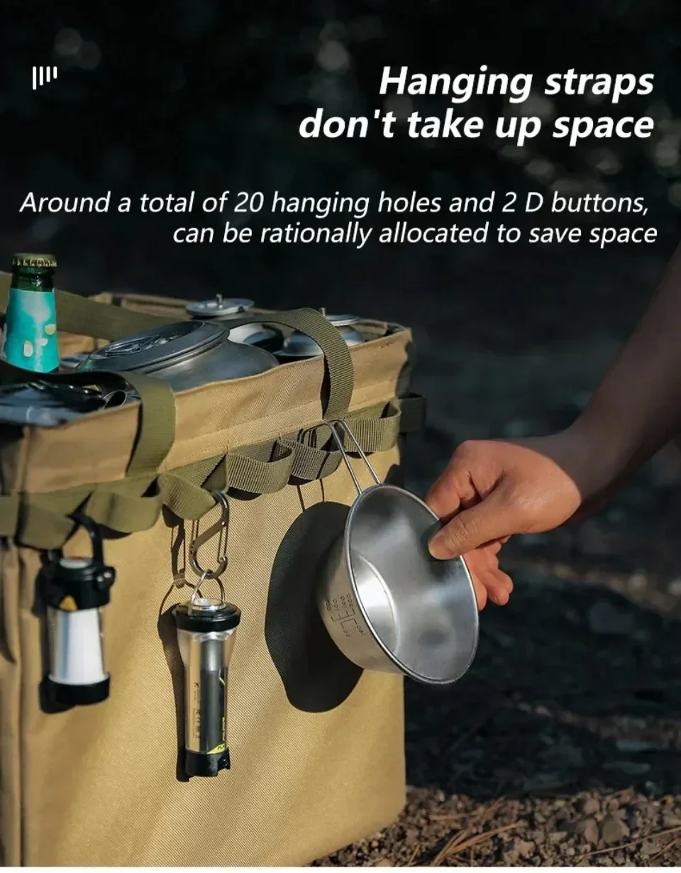 Description Picture 5 of itemCampingStorage Bag Outdoor Camping Storage HandbagLarge Capacity Luggage Tool Storage Bag Foldable Handbag Car Trunk Storage Bag