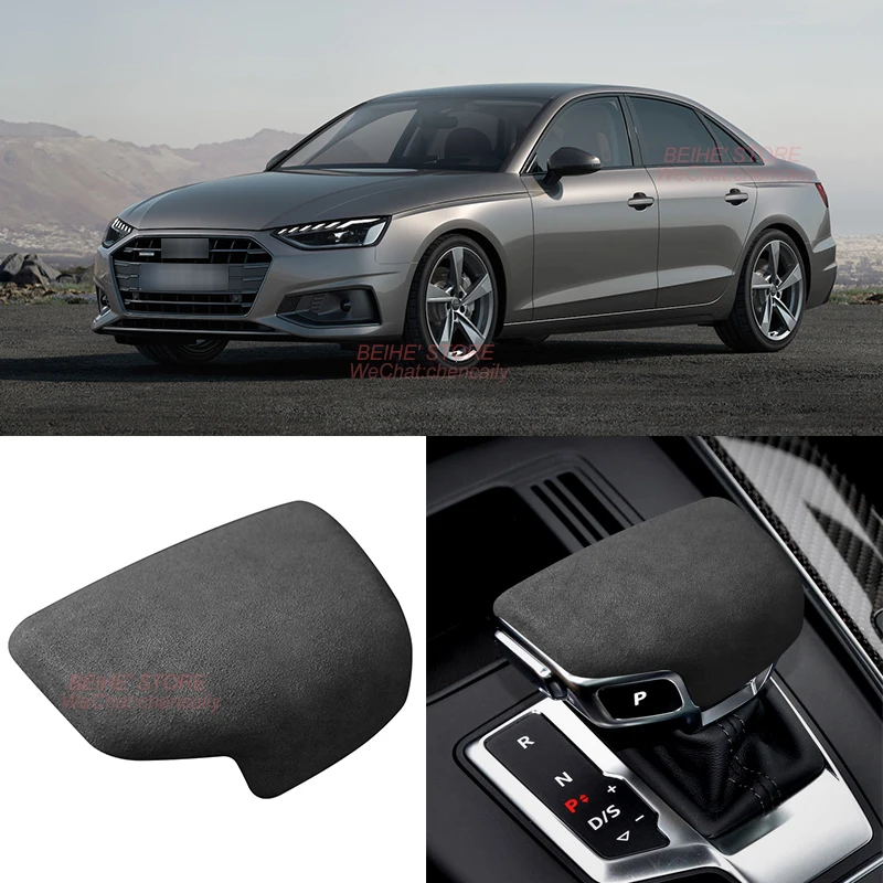 

Alcantara Suede Gear Shift Cover Car Interior Head Shifter Knob Frame Trim Protection Case For Audi A4l 2017-2022