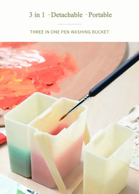 3-in-1 Plastic Paint Brush Washer