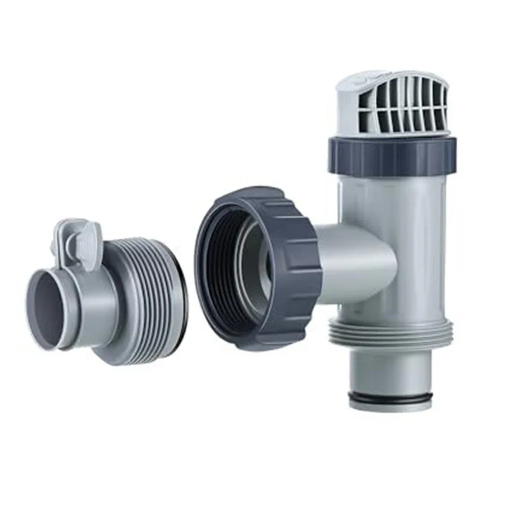 

Pool Plunger Valve 1.25\\\" To 1.5\\\" Type B Hose Adapter For Intex Tank Replacement Compatible Swimming Accessories