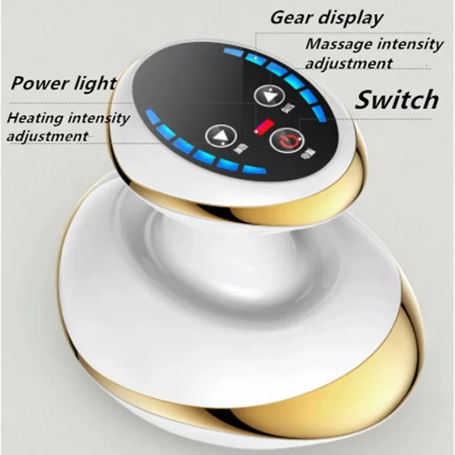 Home Electric Guasha Scraping Massage Cupping Body Massager Vacuum Cans Suction Cup Heating Fat Burner Anti-cellulite Massager 1